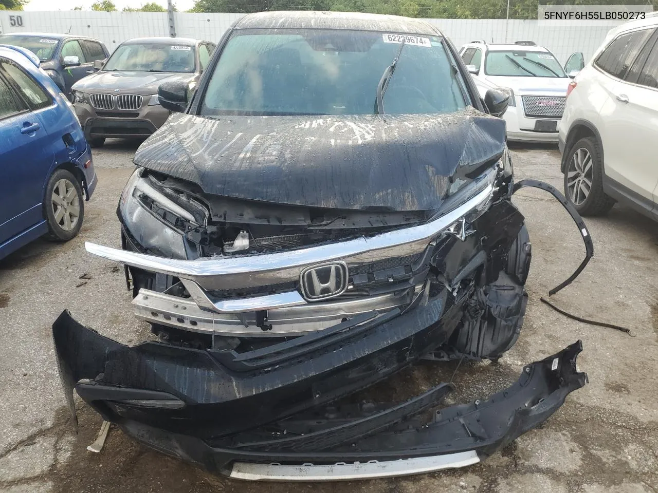 2020 Honda Pilot Exl VIN: 5FNYF6H55LB050273 Lot: 62229674