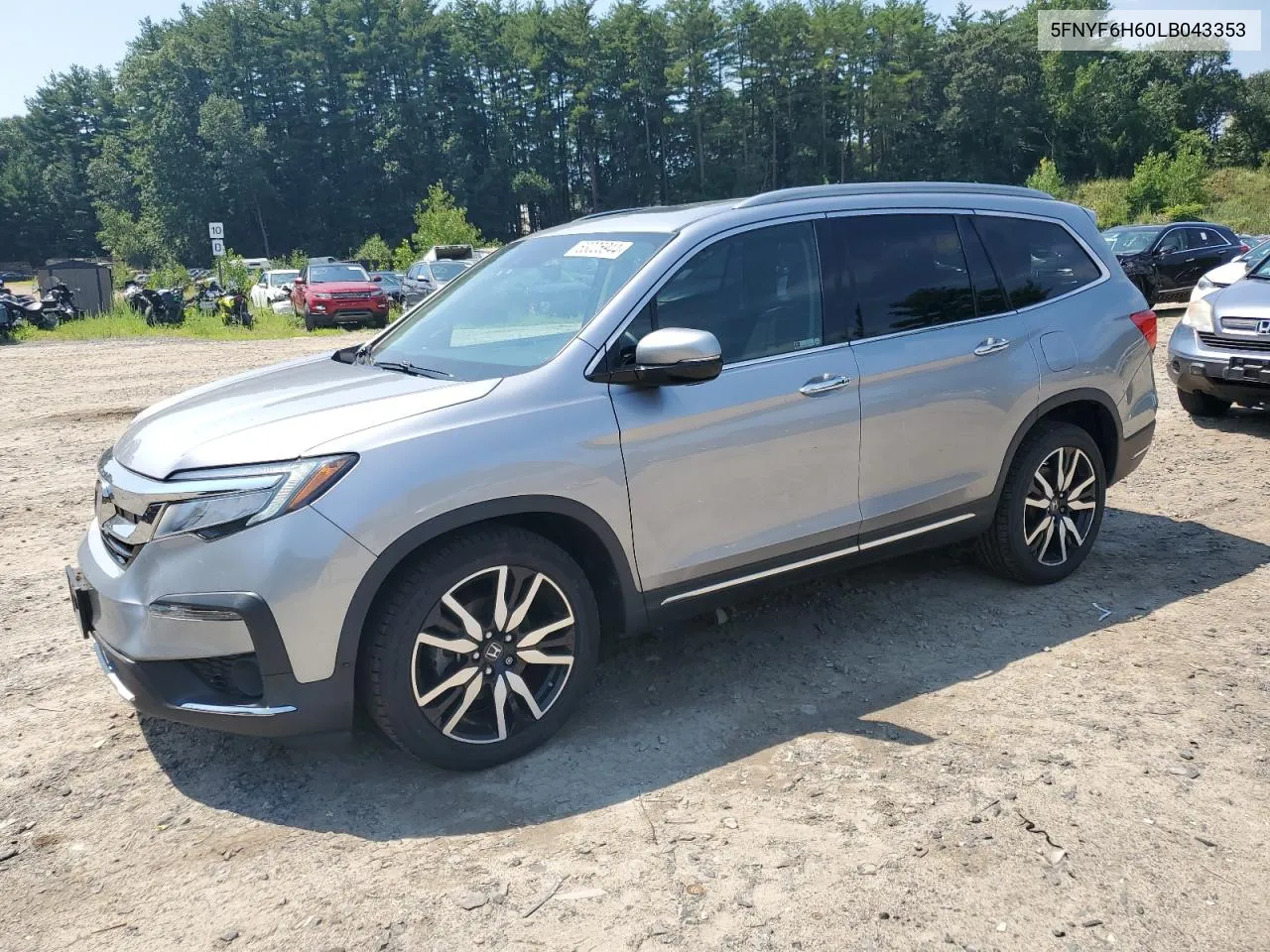 2020 Honda Pilot Touring VIN: 5FNYF6H60LB043353 Lot: 63025944