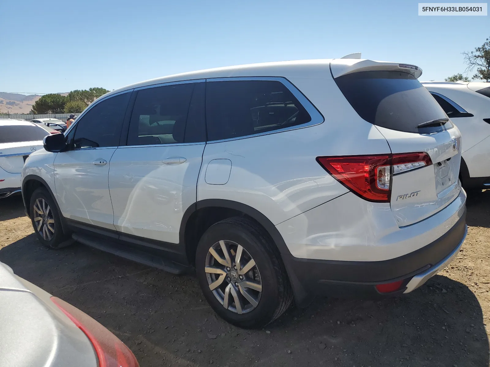 2020 Honda Pilot Ex VIN: 5FNYF6H33LB054031 Lot: 67848514