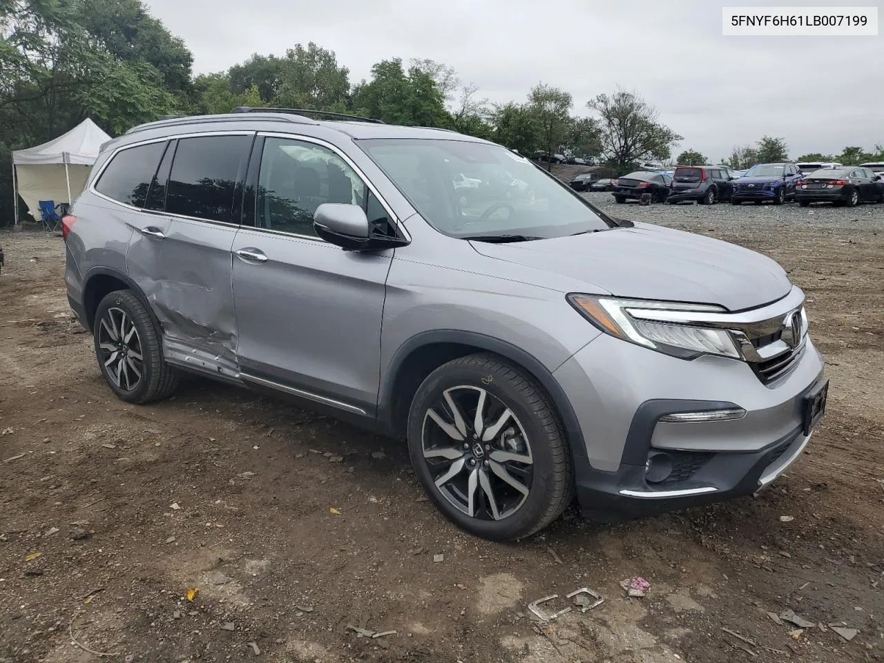 2020 Honda Pilot Touring VIN: 5FNYF6H61LB007199 Lot: 69328464