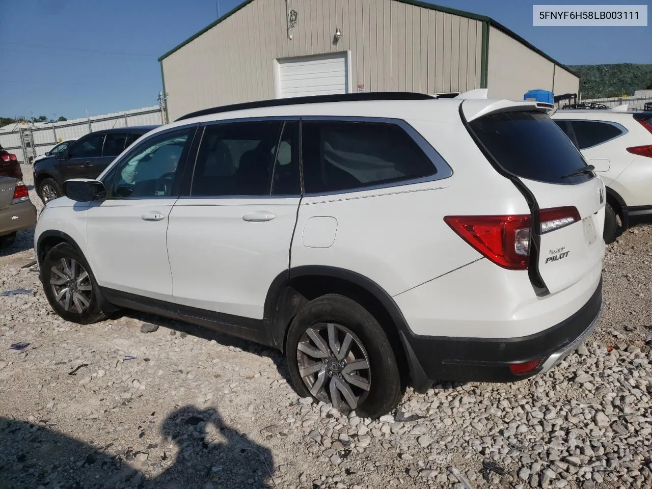 2020 Honda Pilot Exl VIN: 5FNYF6H58LB003111 Lot: 69555704