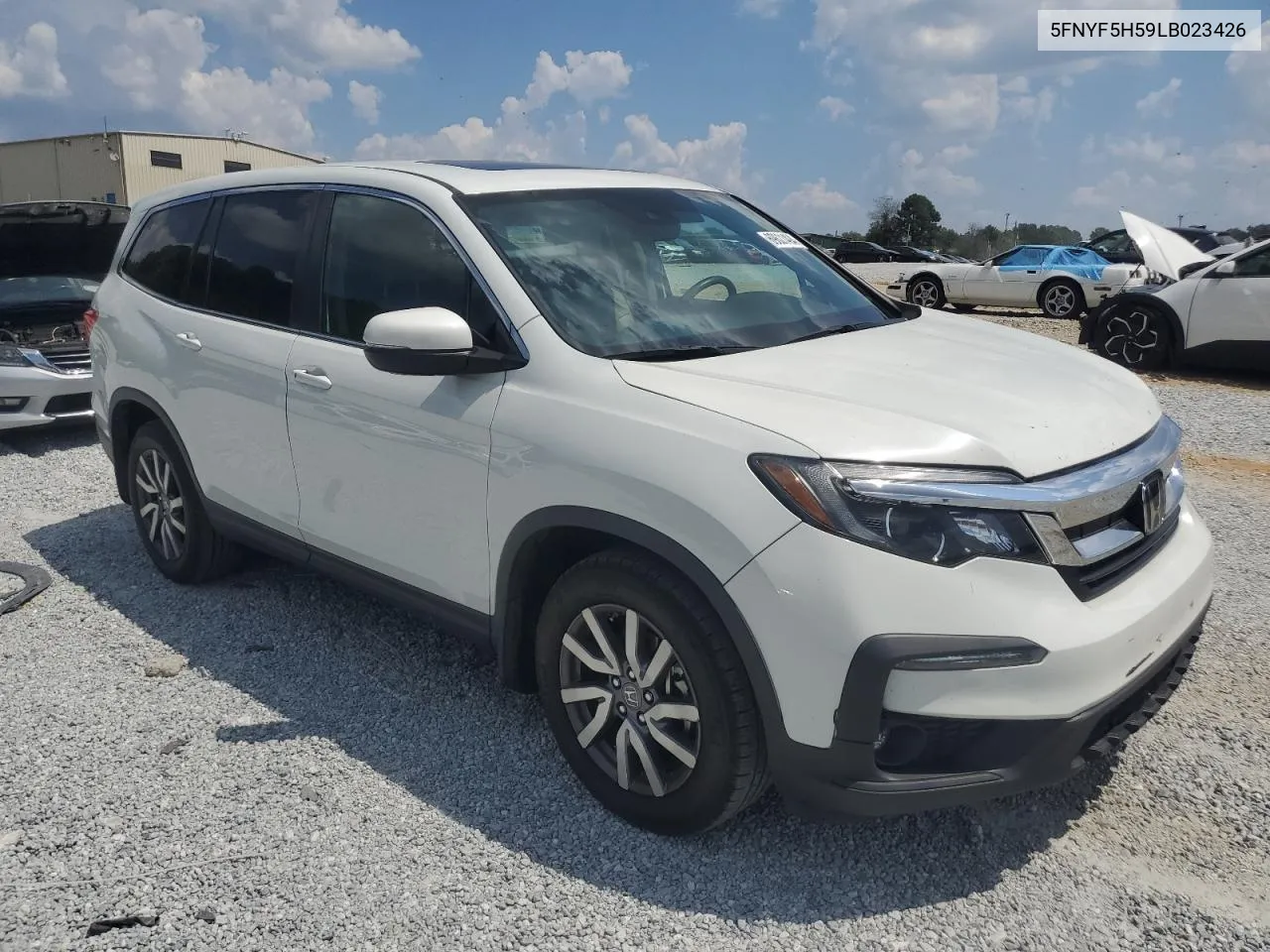 2020 Honda Pilot Exl VIN: 5FNYF5H59LB023426 Lot: 69621494