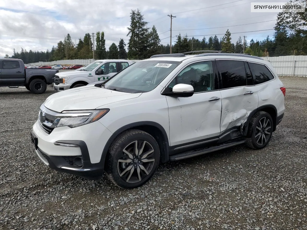 2020 Honda Pilot Touring VIN: 5FNYF6H91LB050158 Lot: 70883864