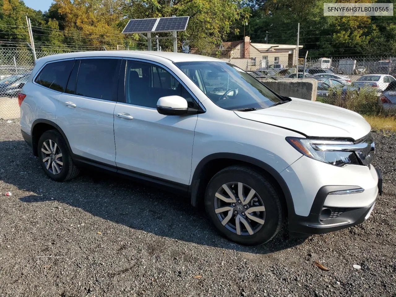 2020 Honda Pilot Ex VIN: 5FNYF6H37LB010565 Lot: 72410214