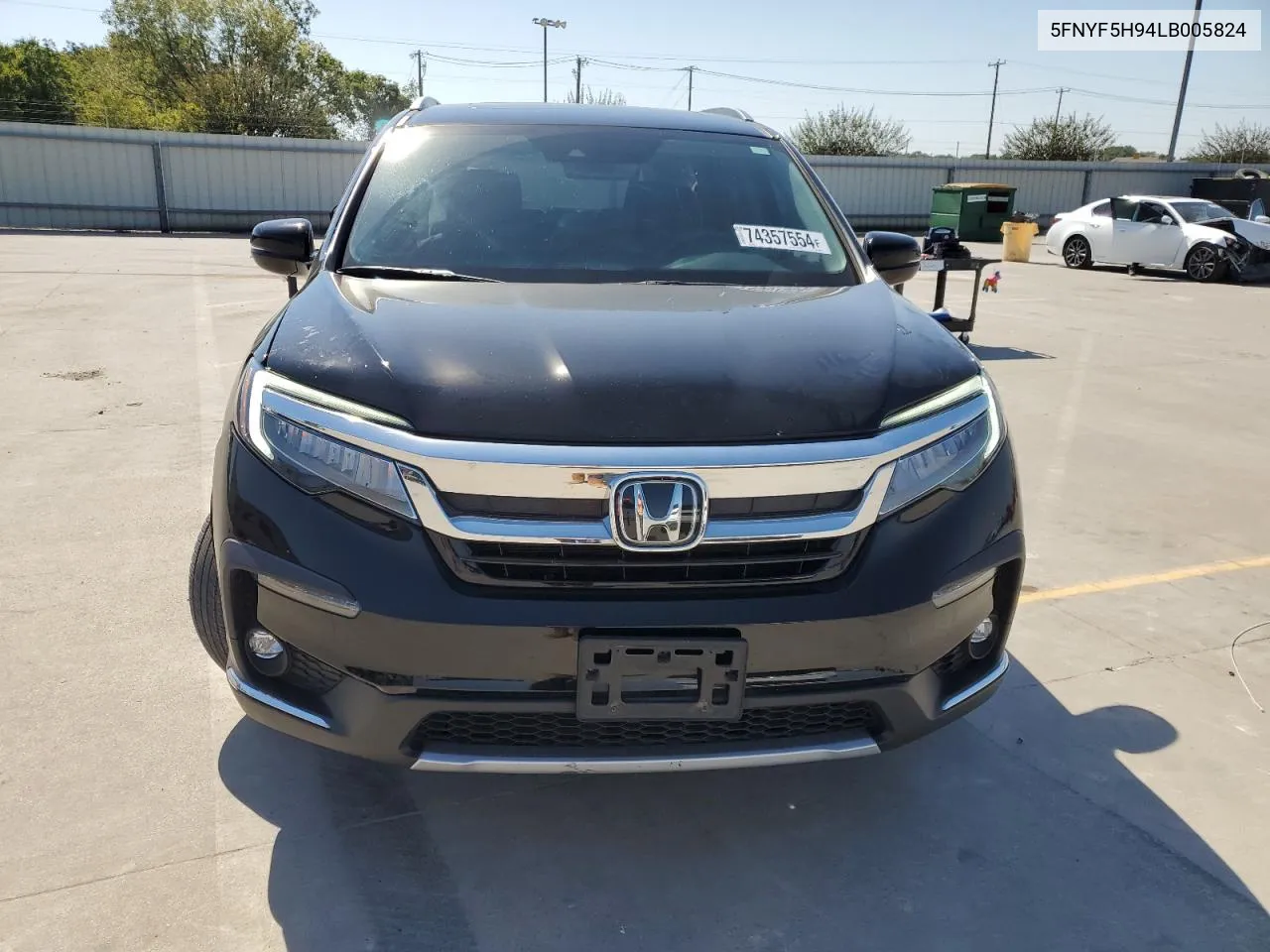 2020 Honda Pilot Touring VIN: 5FNYF5H94LB005824 Lot: 74357554