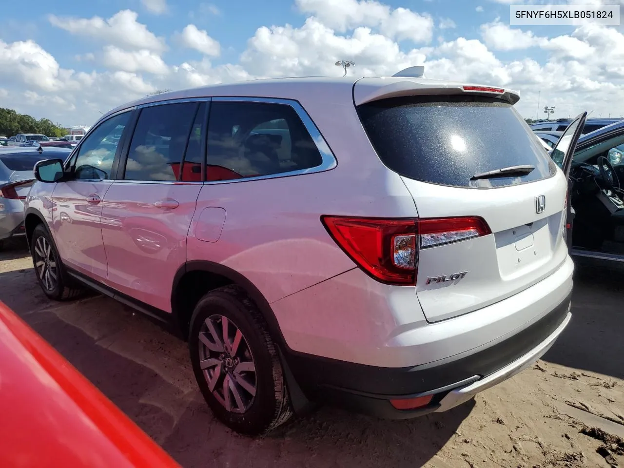 2020 Honda Pilot Exl VIN: 5FNYF6H5XLB051824 Lot: 74766704