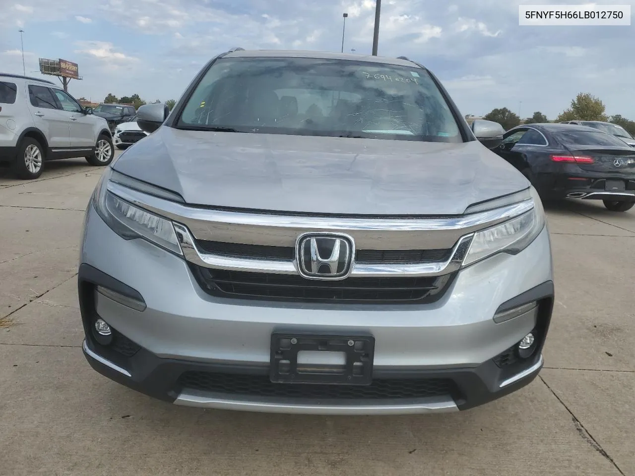 2020 Honda Pilot Touring VIN: 5FNYF5H66LB012750 Lot: 76940204