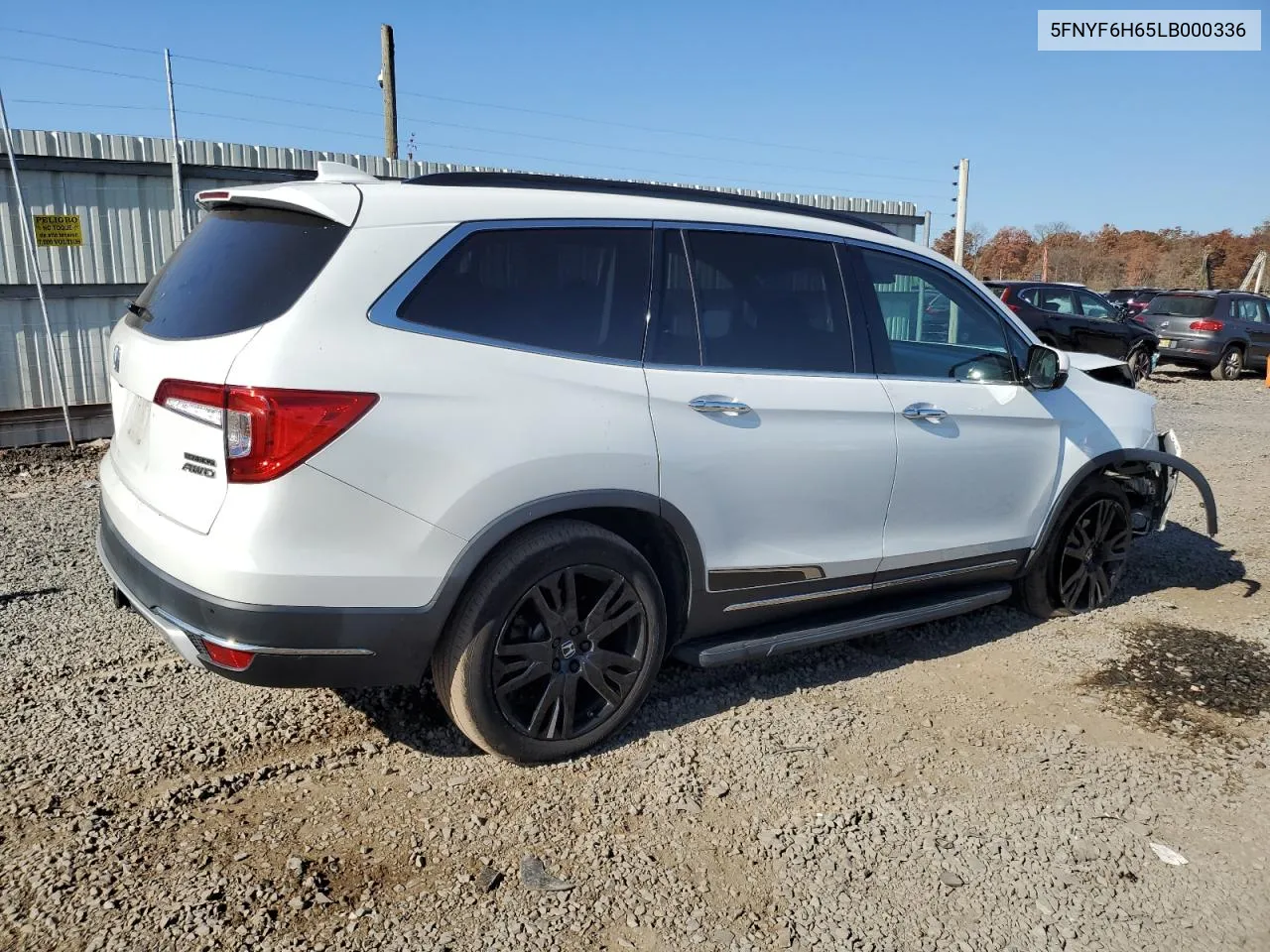 2020 Honda Pilot Touring VIN: 5FNYF6H65LB000336 Lot: 77277674