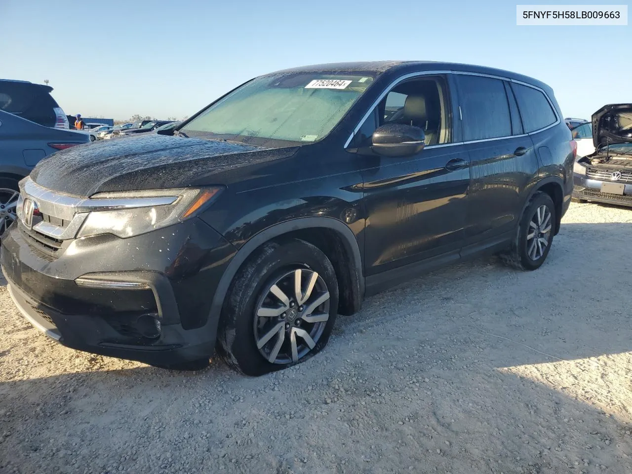 2020 Honda Pilot Exl VIN: 5FNYF5H58LB009663 Lot: 77520464