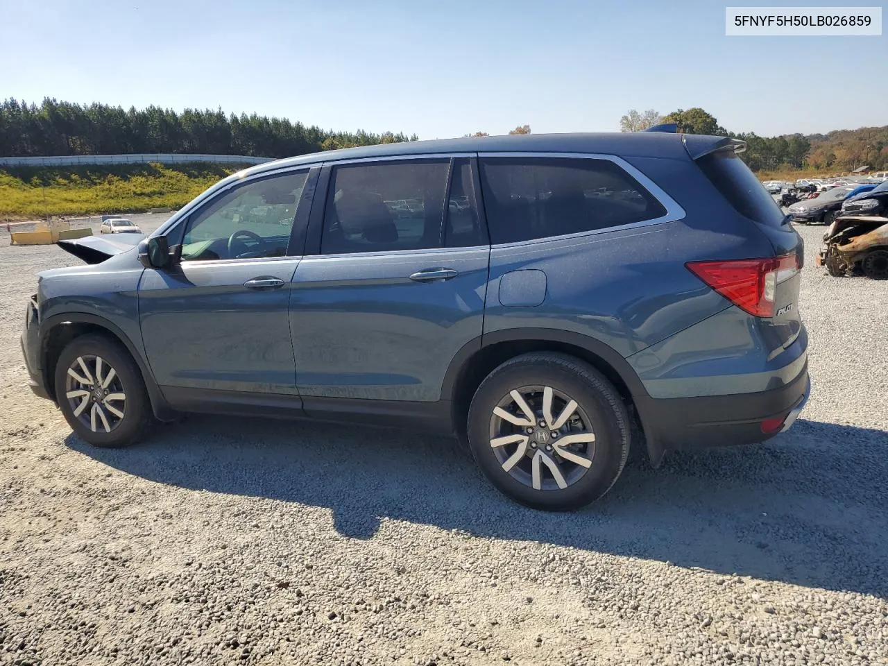 2020 Honda Pilot Exl VIN: 5FNYF5H50LB026859 Lot: 77582784