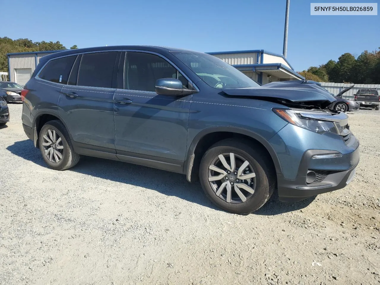 2020 Honda Pilot Exl VIN: 5FNYF5H50LB026859 Lot: 77582784