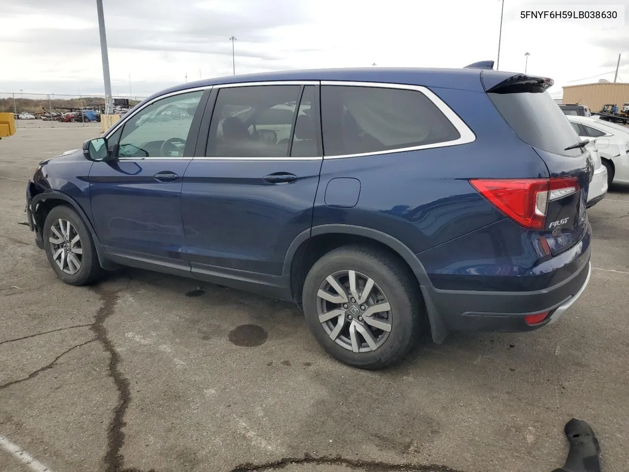 2020 Honda Pilot Exl VIN: 5FNYF6H59LB038630 Lot: 78447664