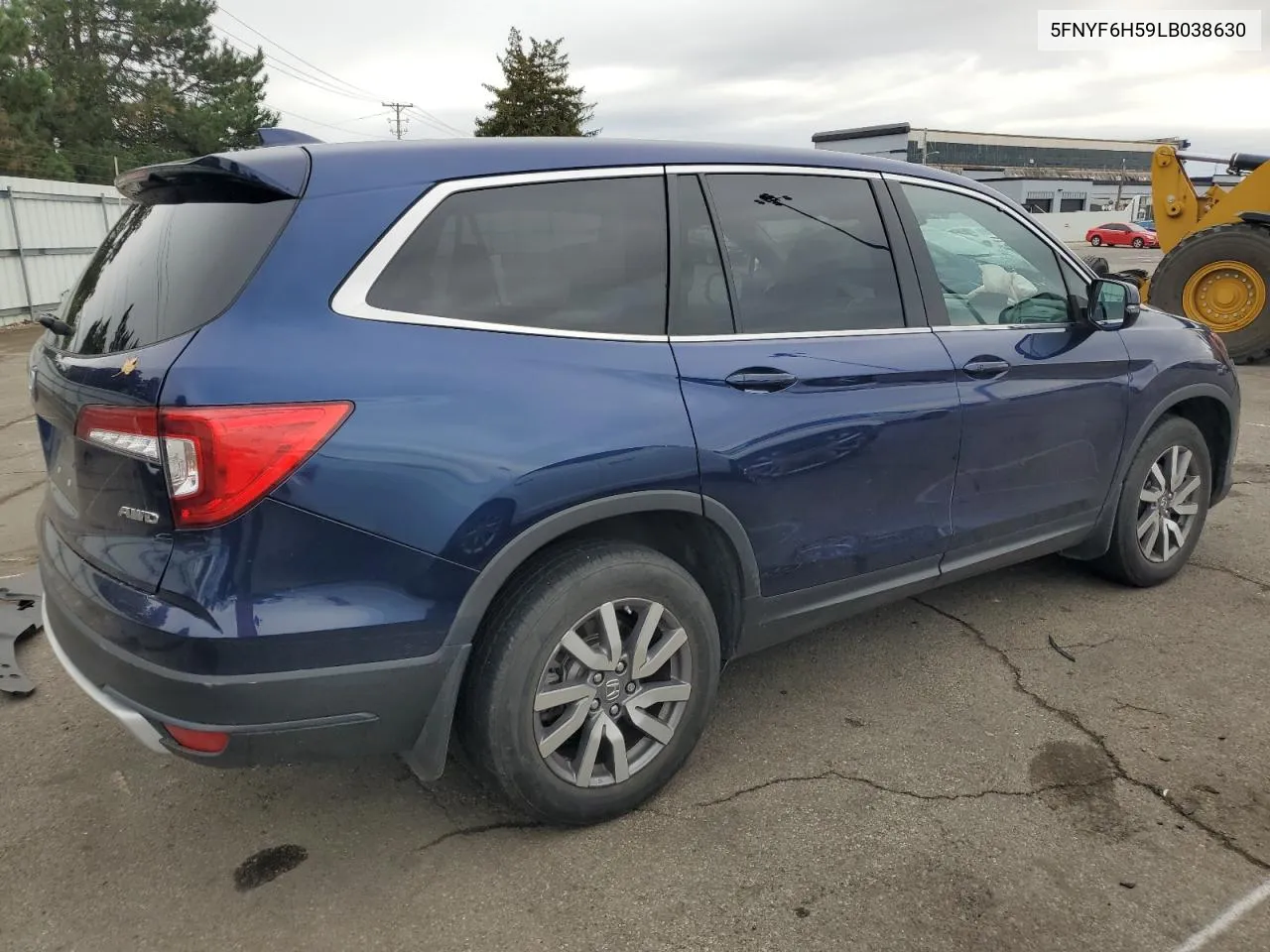 2020 Honda Pilot Exl VIN: 5FNYF6H59LB038630 Lot: 78447664