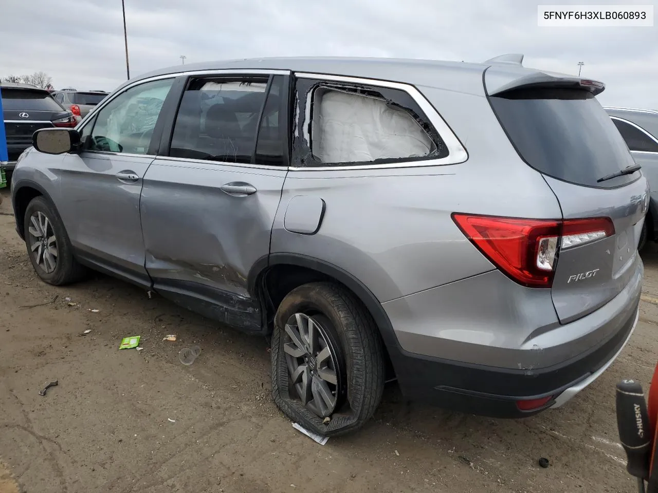 2020 Honda Pilot Ex VIN: 5FNYF6H3XLB060893 Lot: 78711524