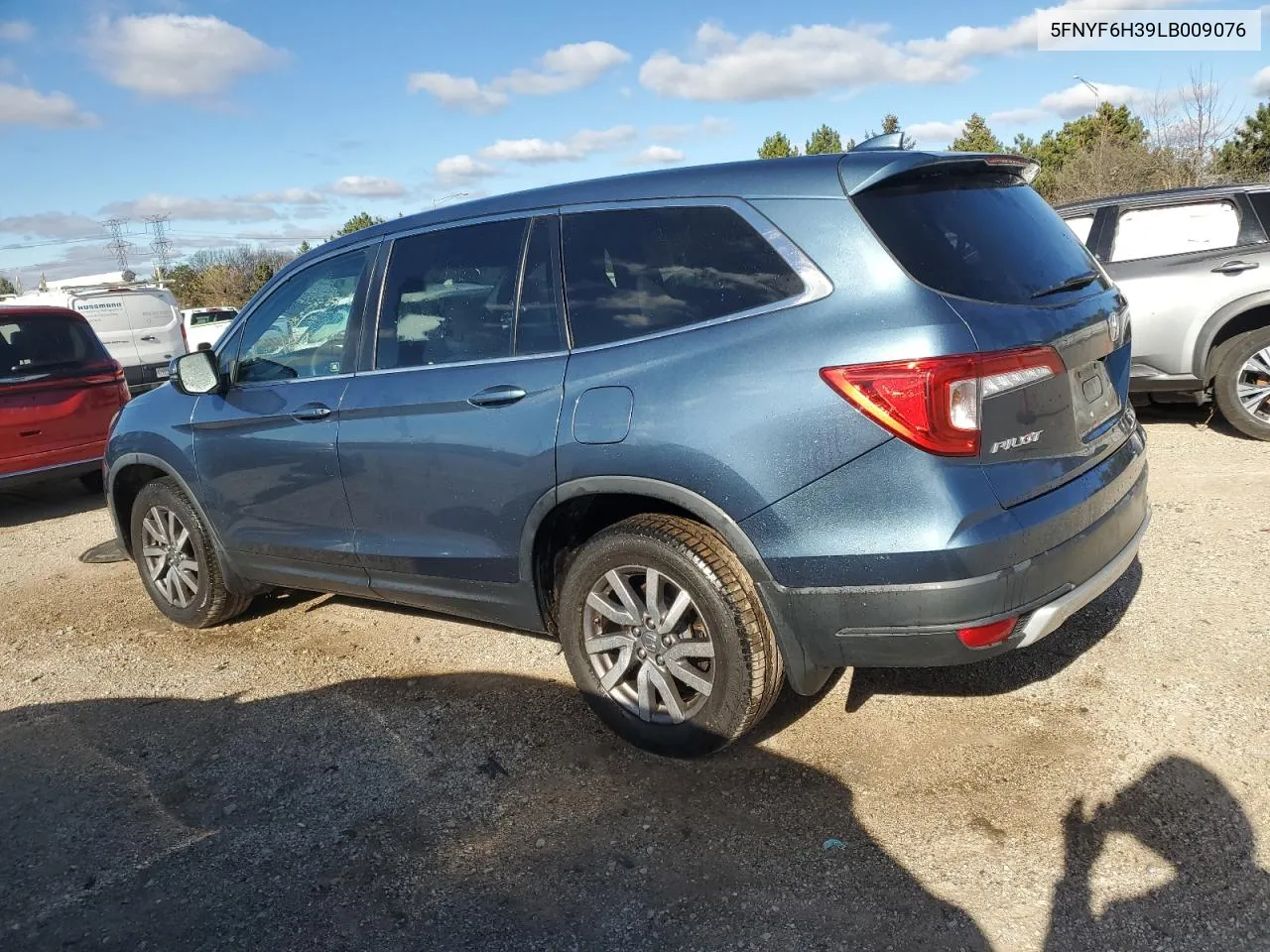 2020 Honda Pilot Ex VIN: 5FNYF6H39LB009076 Lot: 80230484