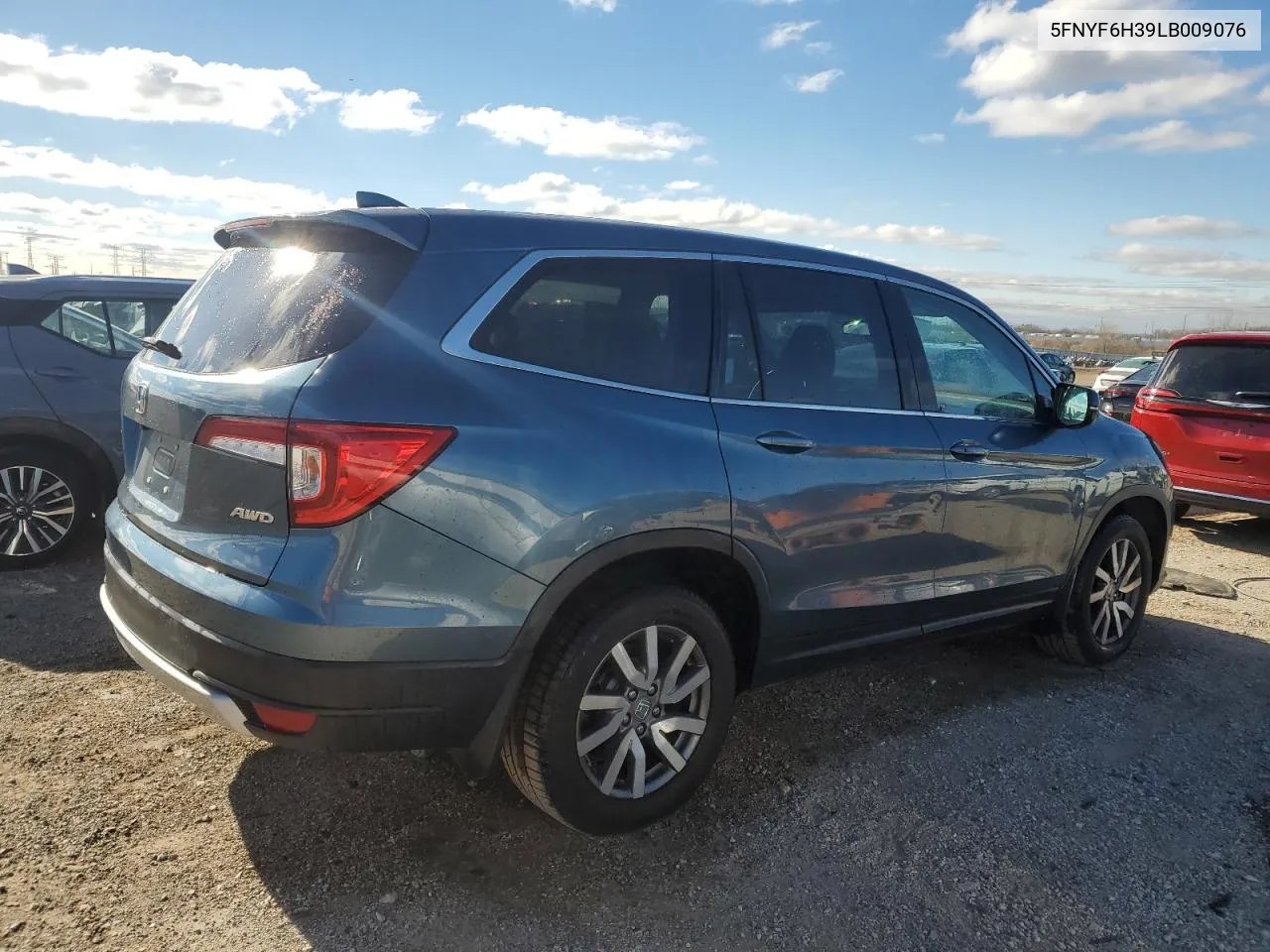 2020 Honda Pilot Ex VIN: 5FNYF6H39LB009076 Lot: 80230484