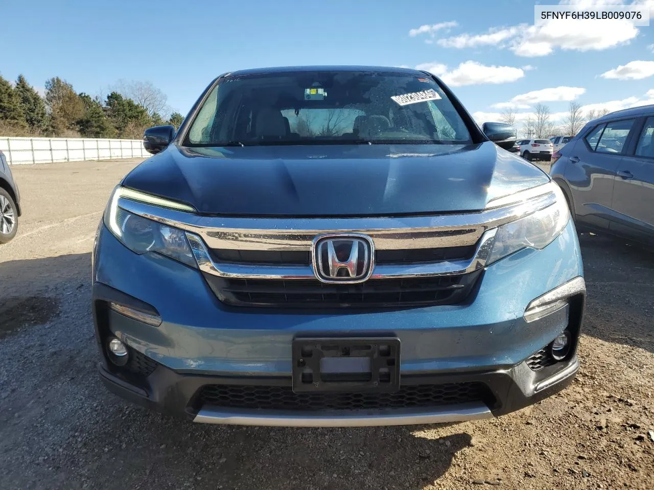 2020 Honda Pilot Ex VIN: 5FNYF6H39LB009076 Lot: 80230484