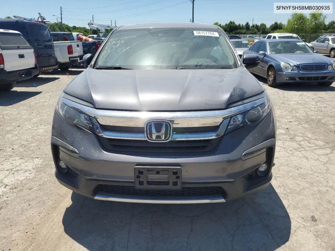 2021 Honda Pilot Exl VIN: 5FNYF5H58MB030935 Lot: 58157704