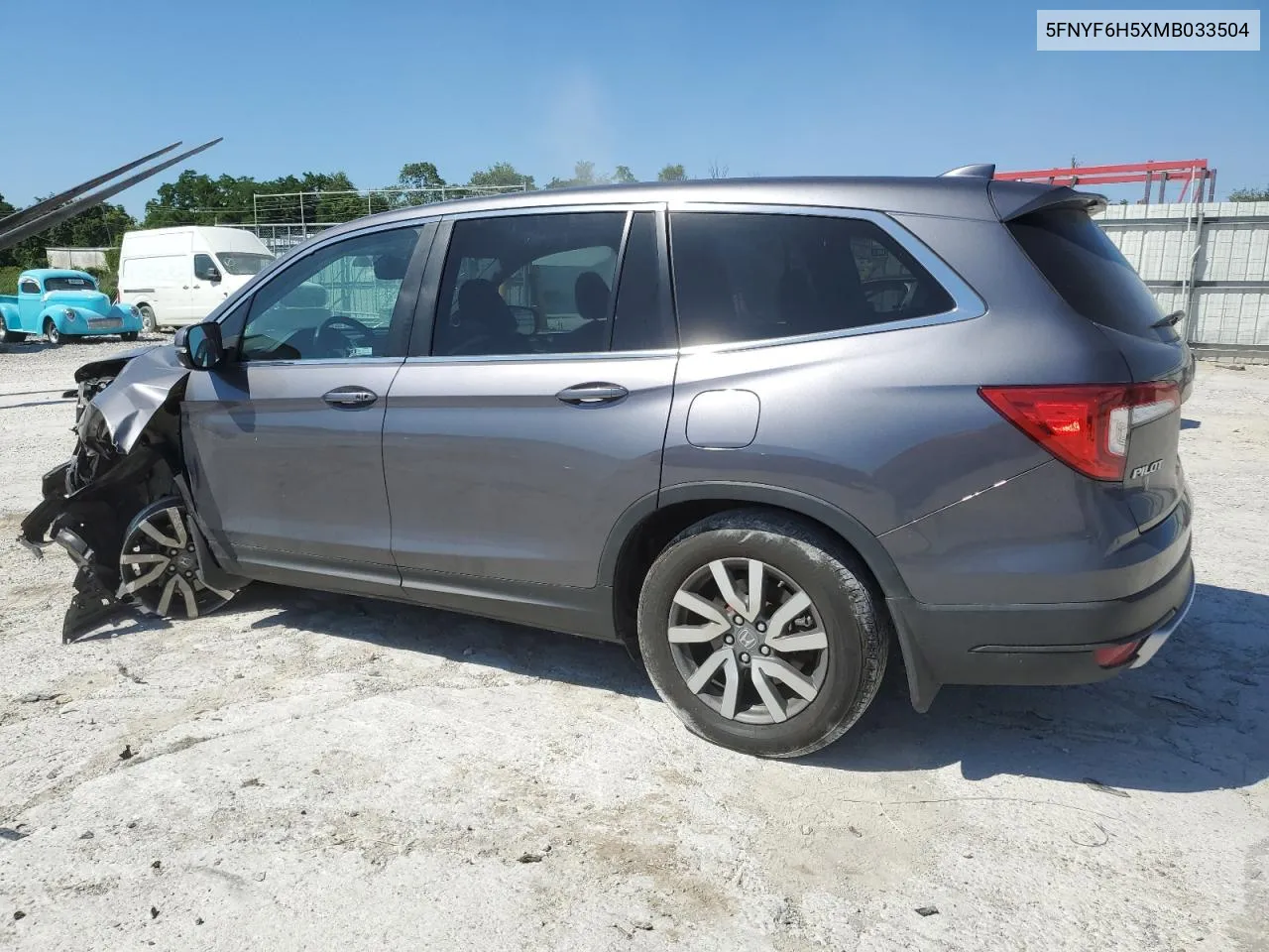 2021 Honda Pilot Exl VIN: 5FNYF6H5XMB033504 Lot: 58521844