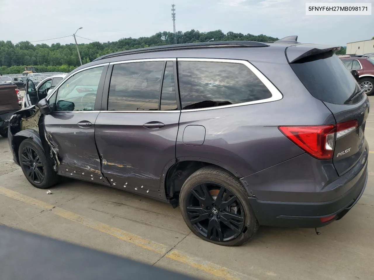 2021 Honda Pilot Se VIN: 5FNYF6H27MB098171 Lot: 58868524