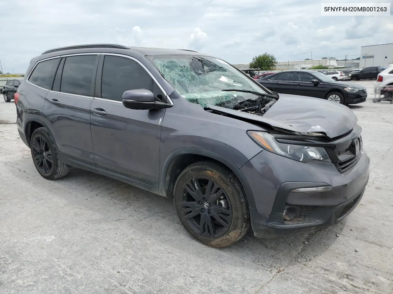 2021 Honda Pilot Se VIN: 5FNYF6H20MB001263 Lot: 59690514