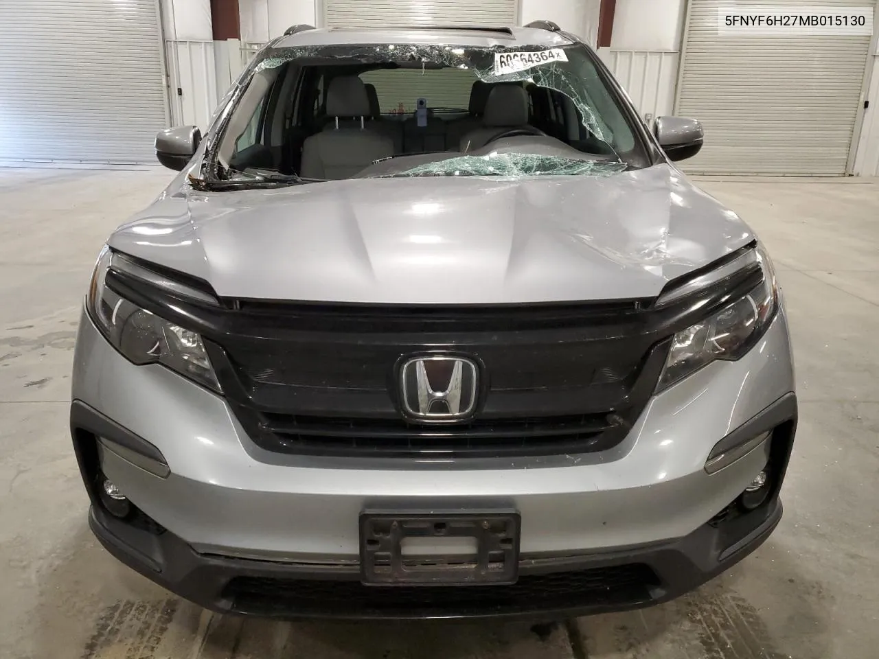 2021 Honda Pilot Se VIN: 5FNYF6H27MB015130 Lot: 60664364