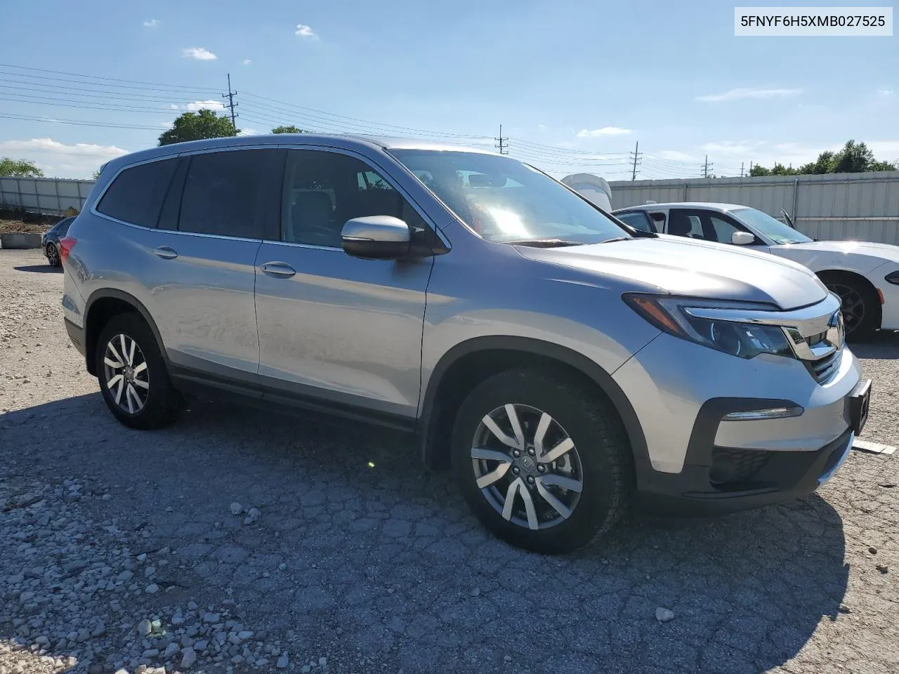 2021 Honda Pilot Exl VIN: 5FNYF6H5XMB027525 Lot: 61240924