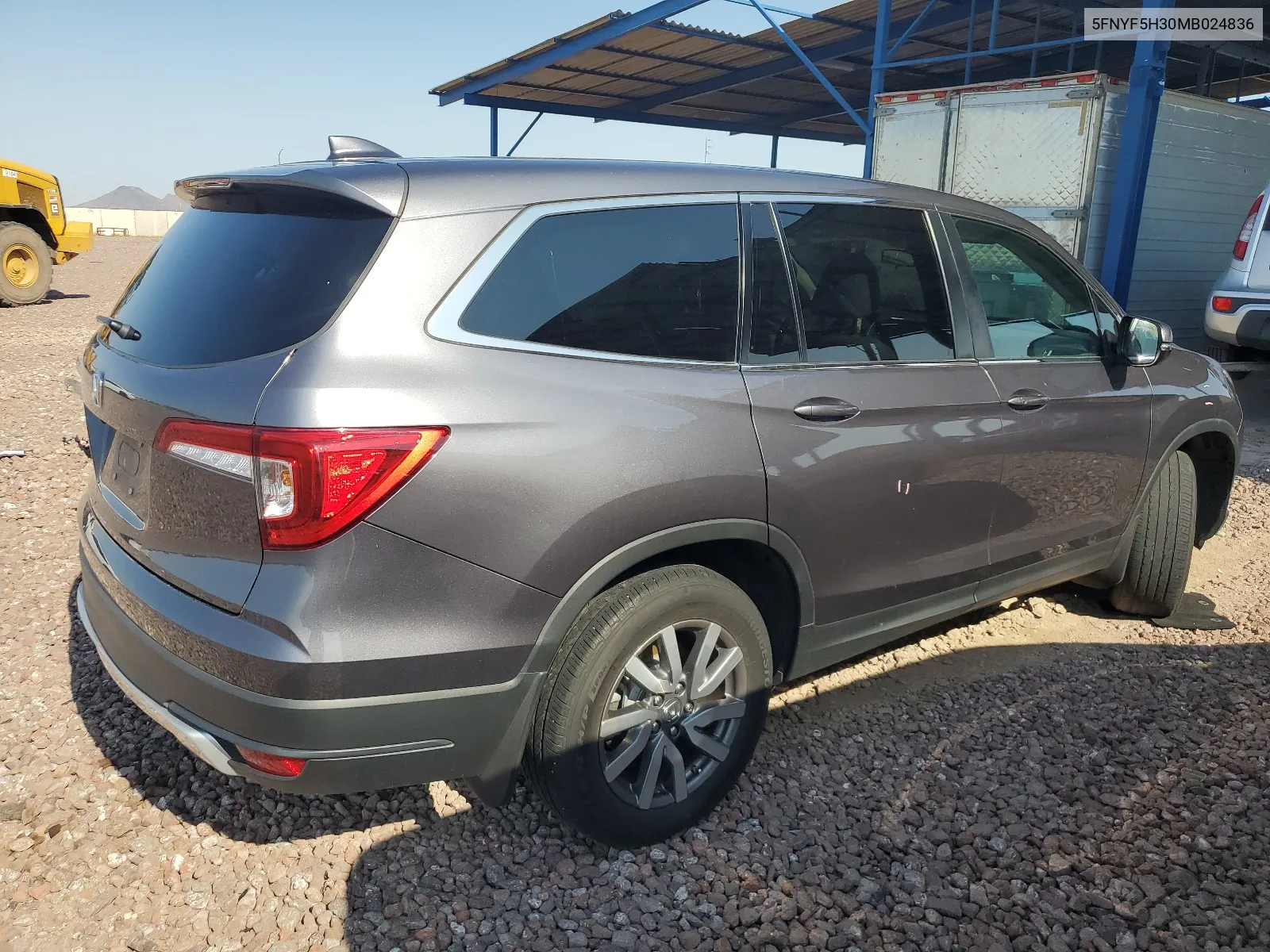 2021 Honda Pilot Ex VIN: 5FNYF5H30MB024836 Lot: 64791254