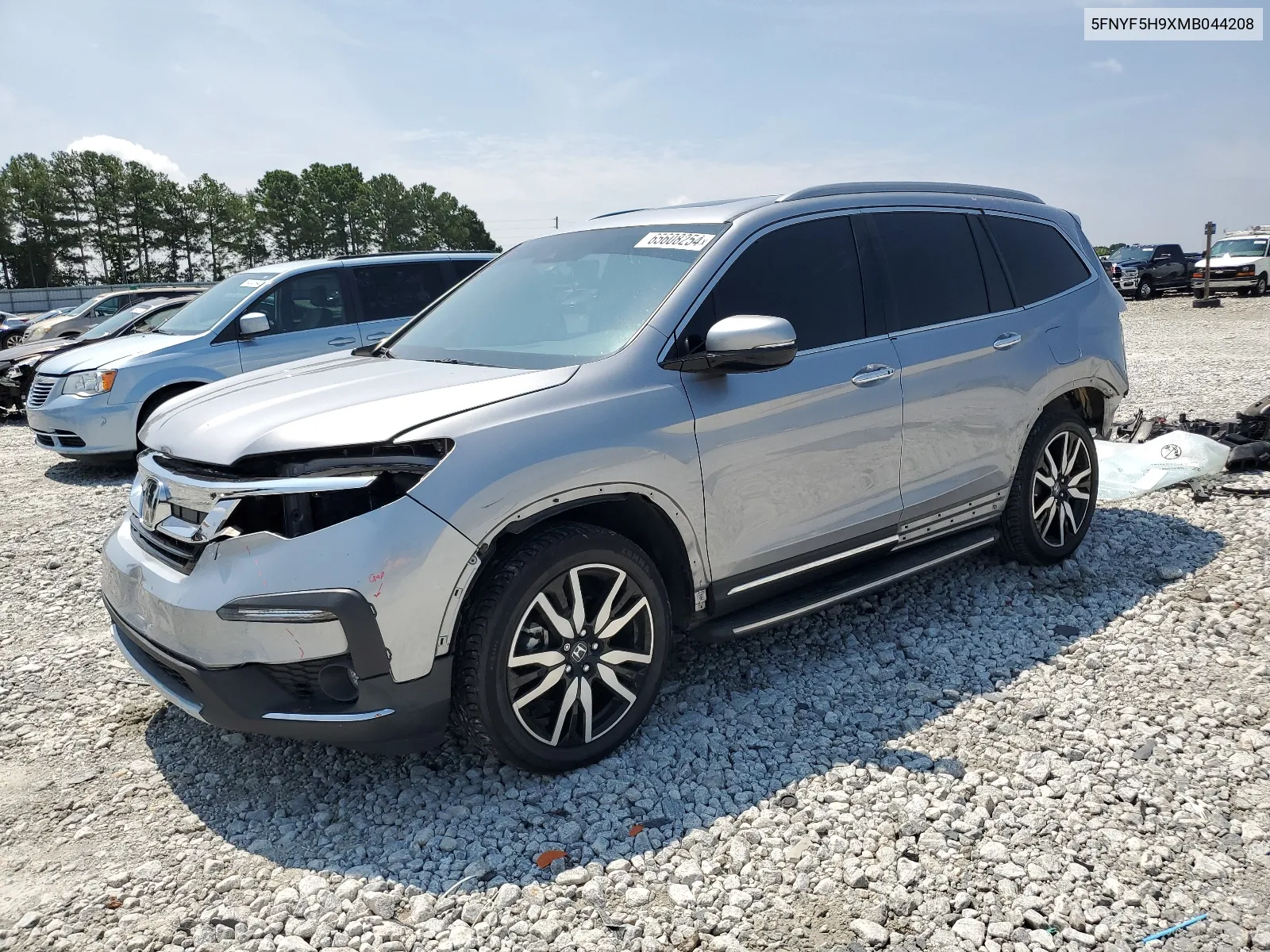 2021 Honda Pilot Touring VIN: 5FNYF5H9XMB044208 Lot: 65608254