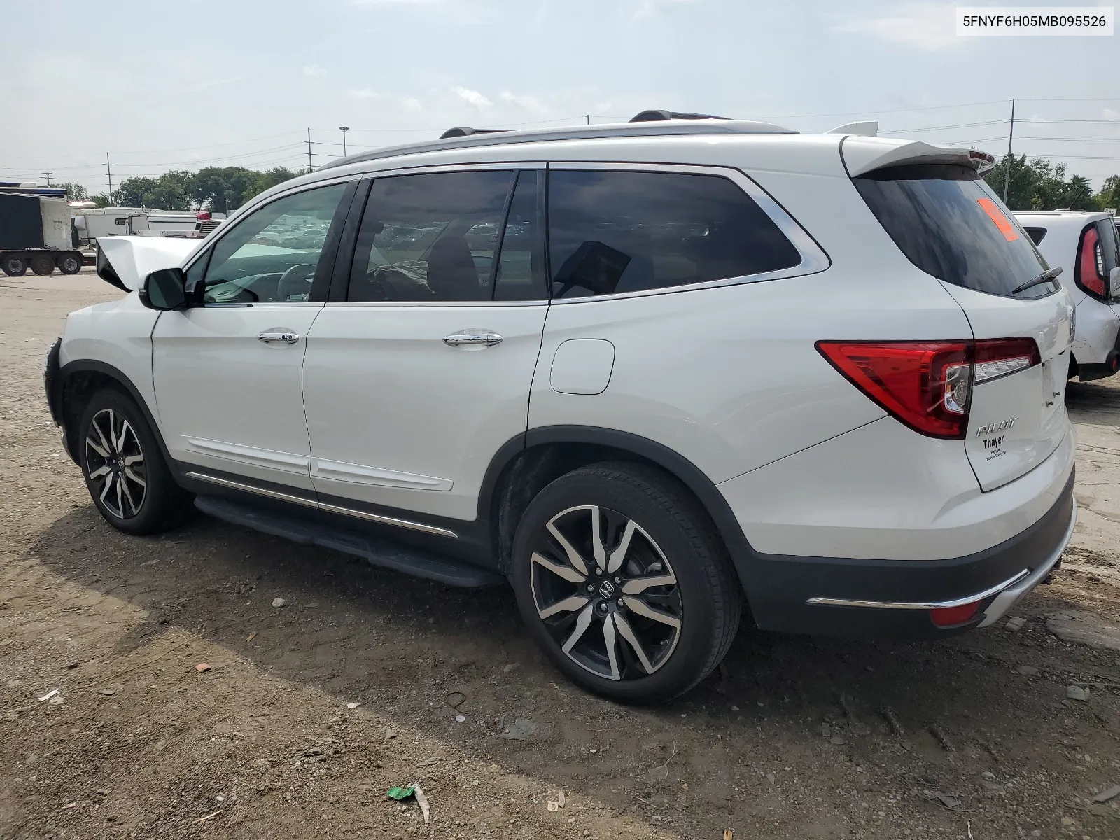 2021 Honda Pilot Elite VIN: 5FNYF6H05MB095526 Lot: 66290424