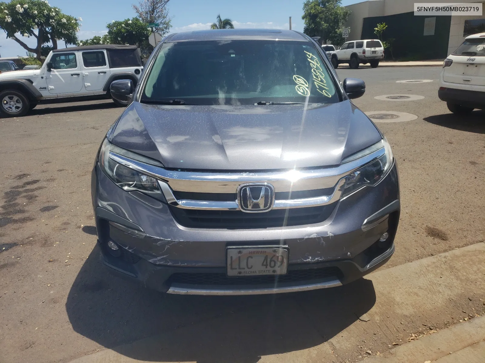 2021 Honda Pilot Exl VIN: 5FNYF5H50MB023719 Lot: 67158354