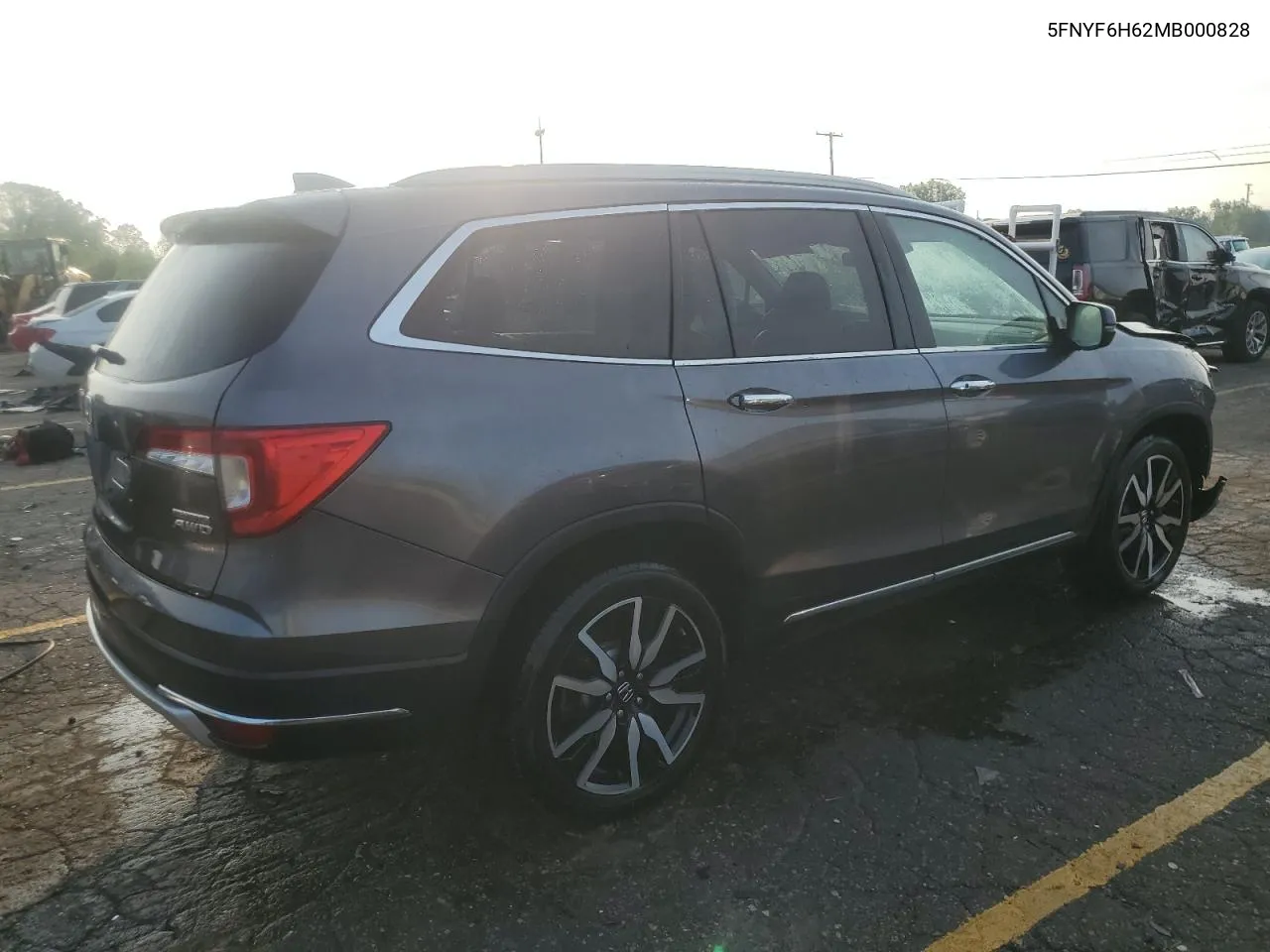 2021 Honda Pilot Touring VIN: 5FNYF6H62MB000828 Lot: 67269884