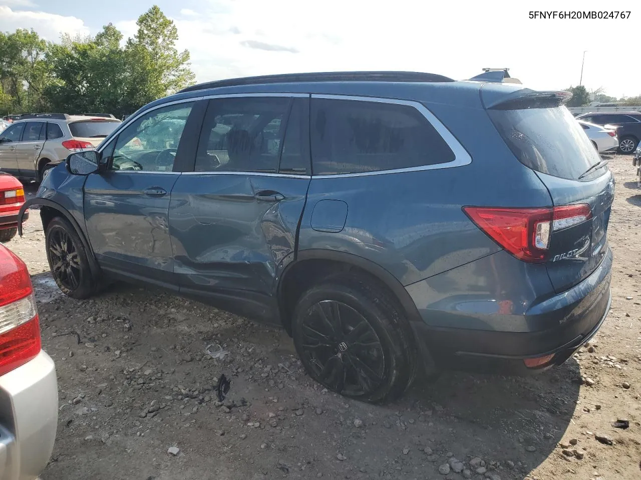 2021 Honda Pilot Se VIN: 5FNYF6H20MB024767 Lot: 67593634