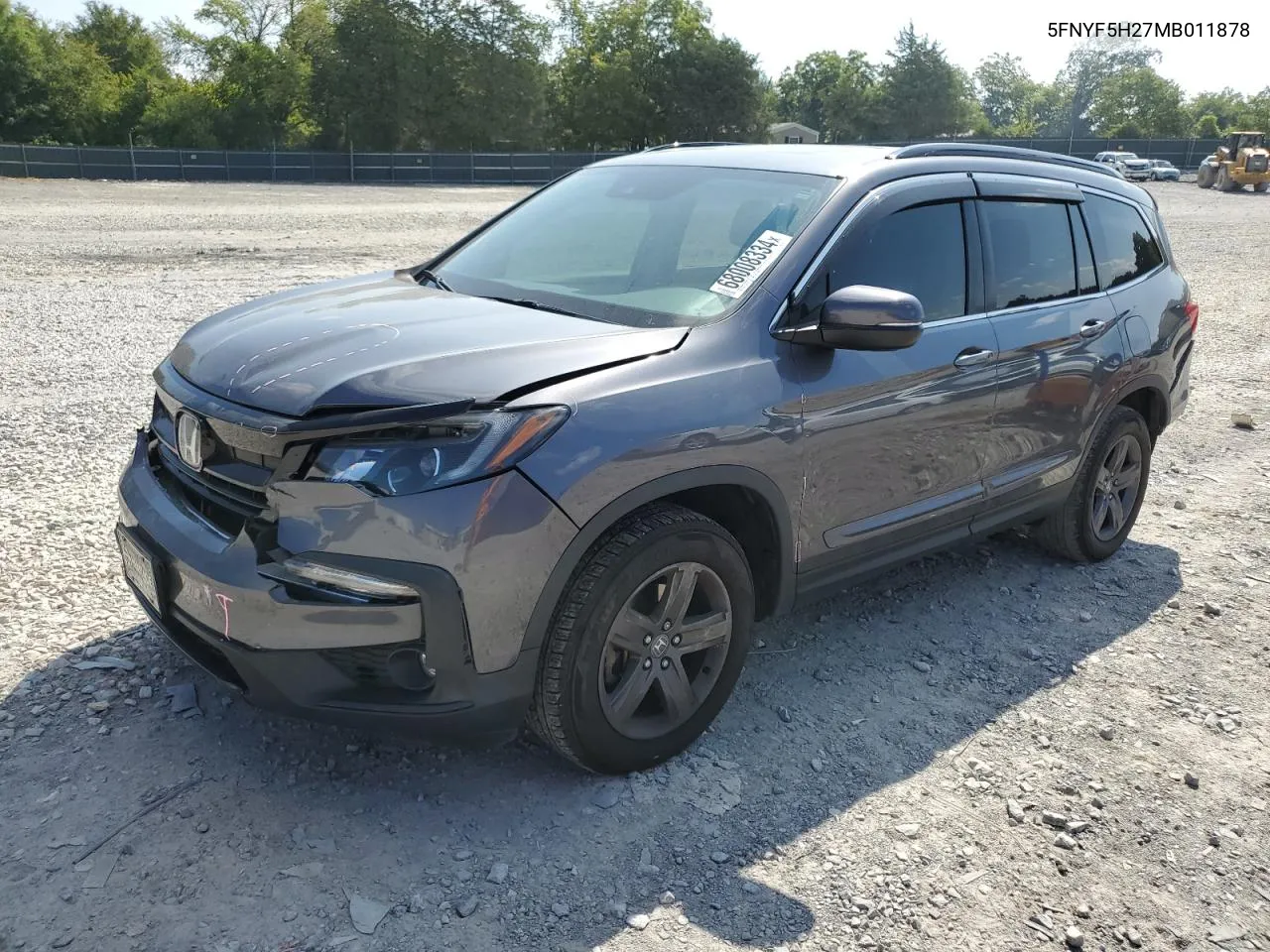 2021 Honda Pilot Se VIN: 5FNYF5H27MB011878 Lot: 68008334