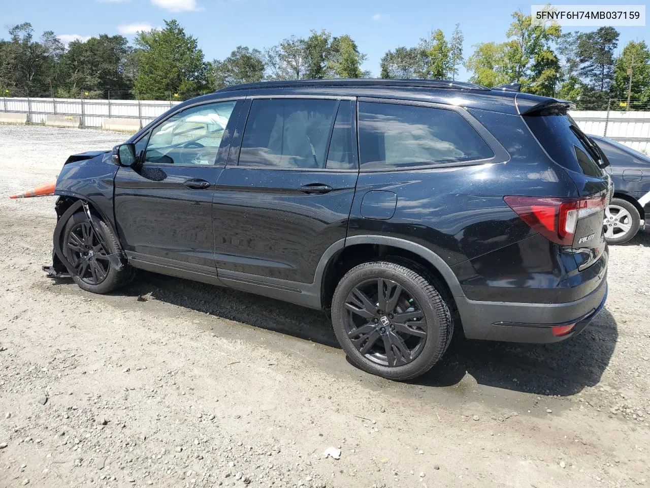 2021 Honda Pilot Black VIN: 5FNYF6H74MB037159 Lot: 68045664