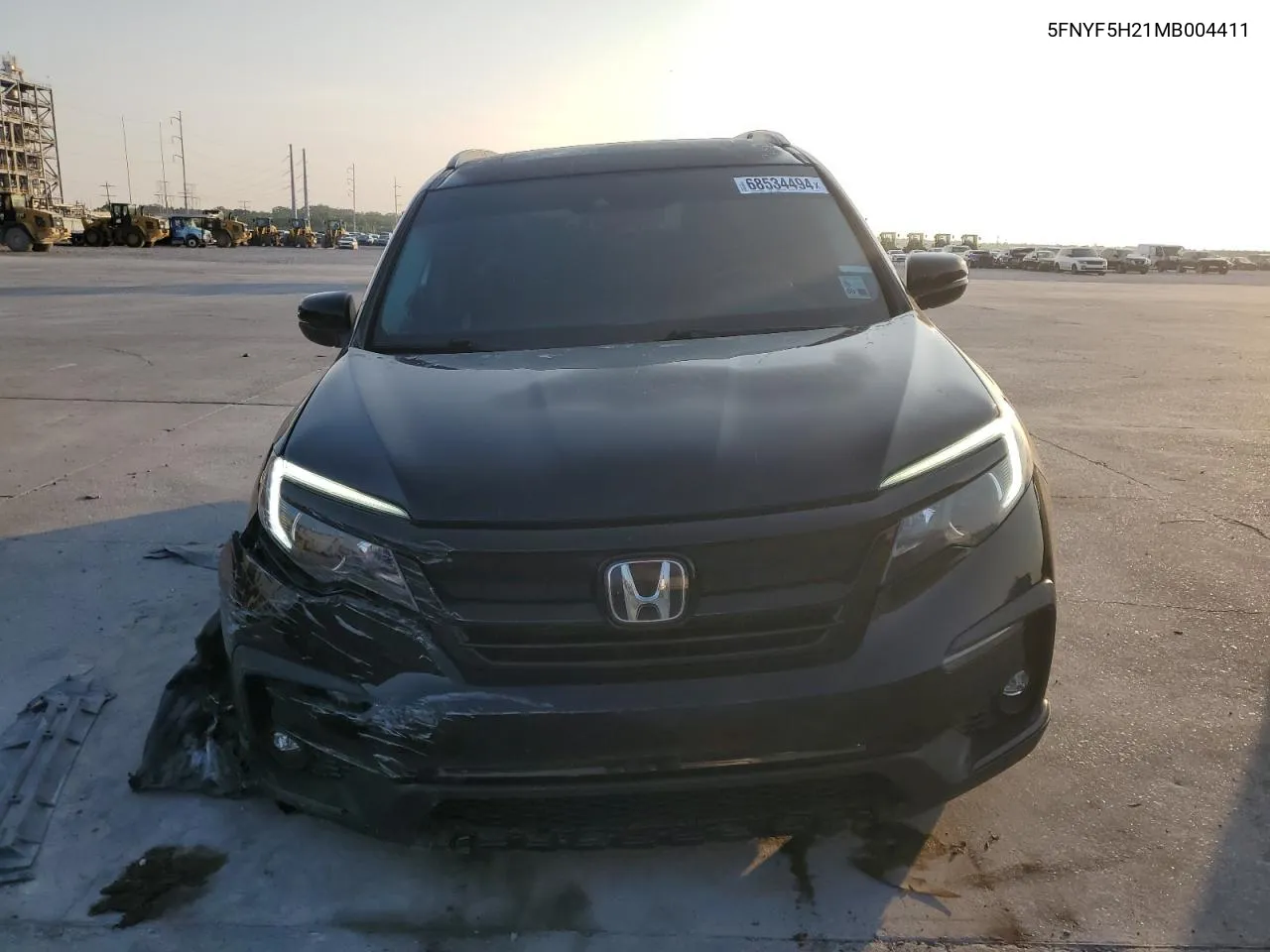 2021 Honda Pilot Se VIN: 5FNYF5H21MB004411 Lot: 68534494