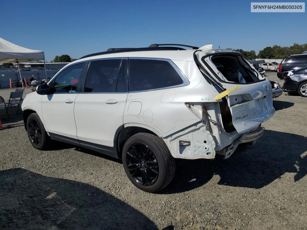 2021 Honda Pilot Se VIN: 5FNYF6H24MB050305 Lot: 68884874