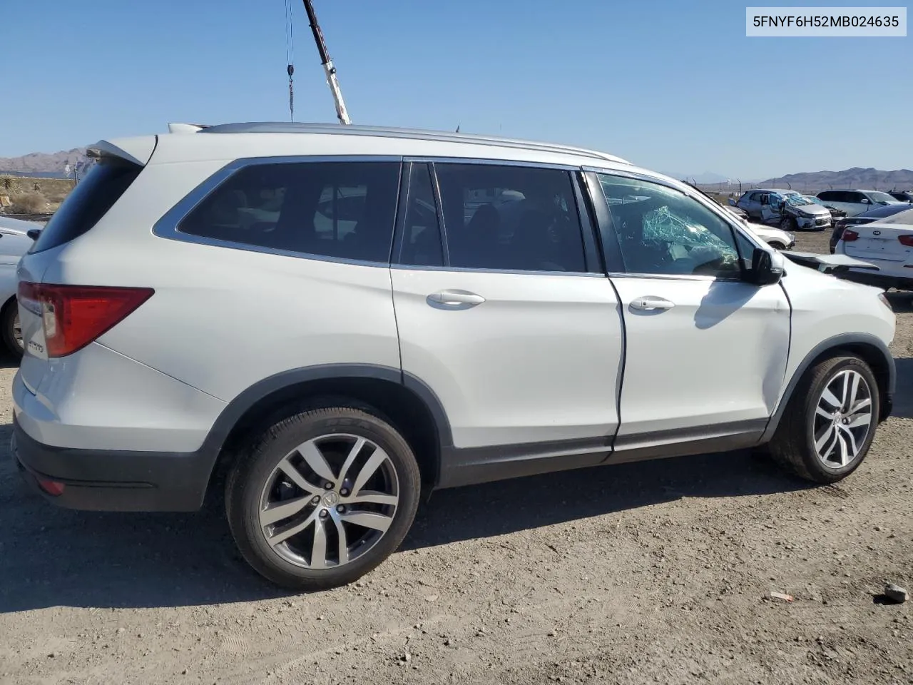 2021 Honda Pilot Exl VIN: 5FNYF6H52MB024635 Lot: 68905234