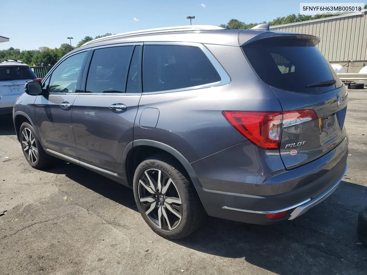 2021 Honda Pilot Touring VIN: 5FNYF6H63MB005018 Lot: 69464064