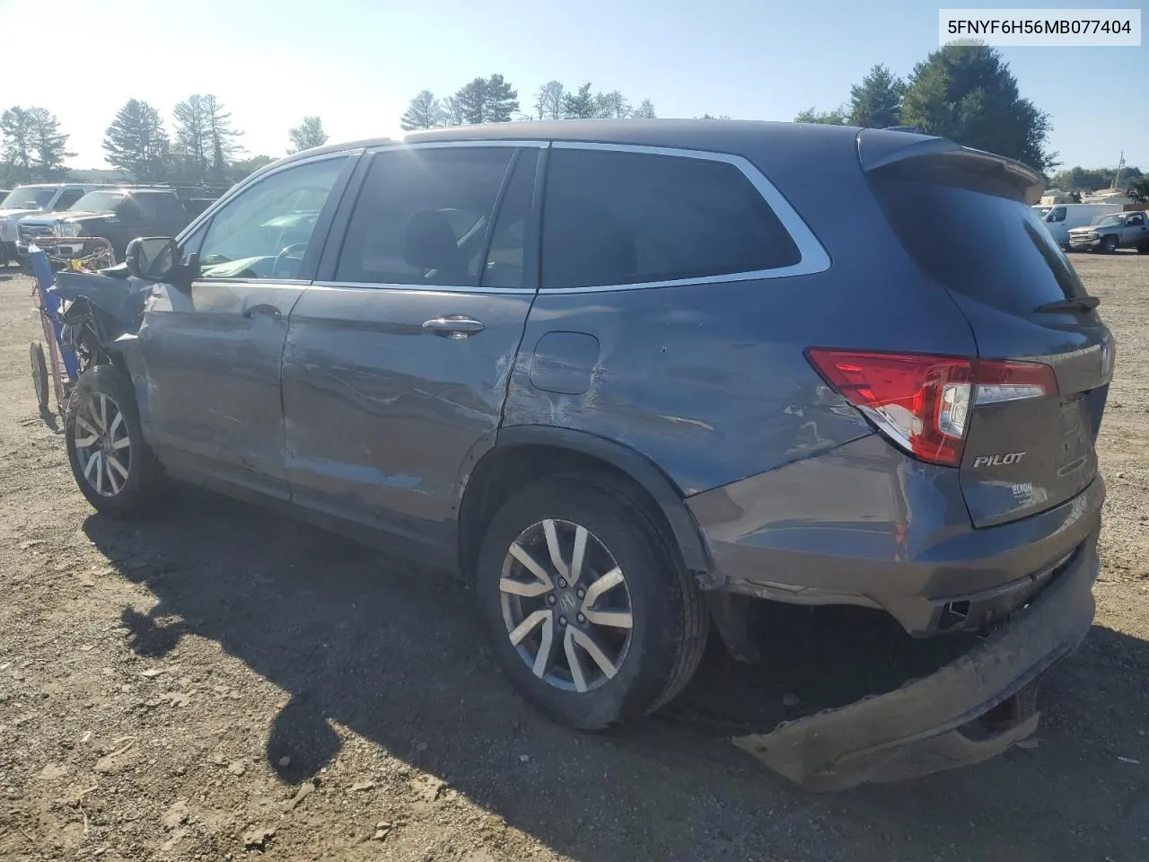 2021 Honda Pilot Exl VIN: 5FNYF6H56MB077404 Lot: 69937544