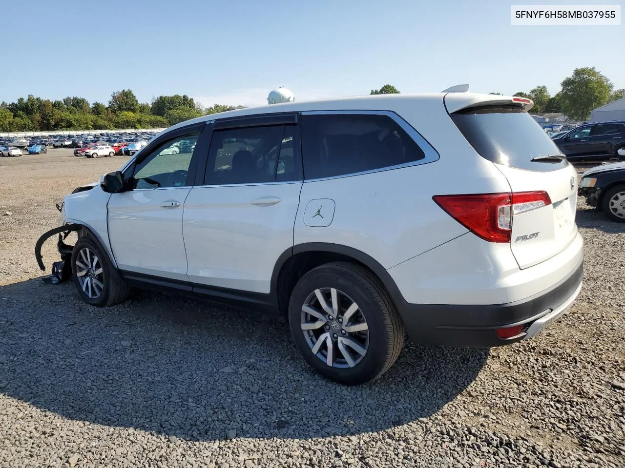 2021 Honda Pilot Exl VIN: 5FNYF6H58MB037955 Lot: 70078604