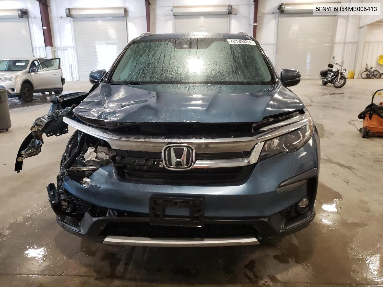 2021 Honda Pilot Exl VIN: 5FNYF6H54MB006413 Lot: 70190804