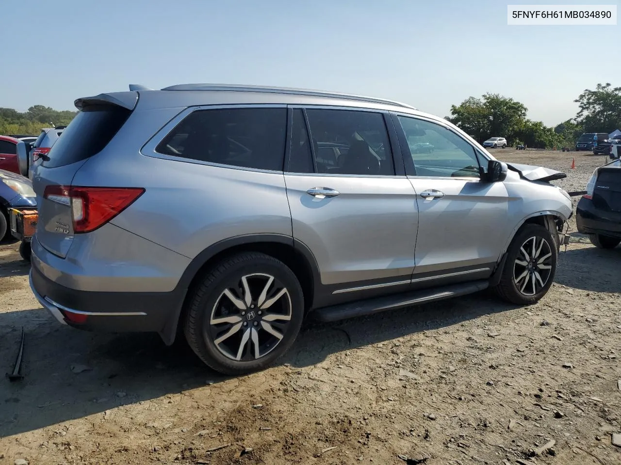 2021 Honda Pilot Touring VIN: 5FNYF6H61MB034890 Lot: 70335124