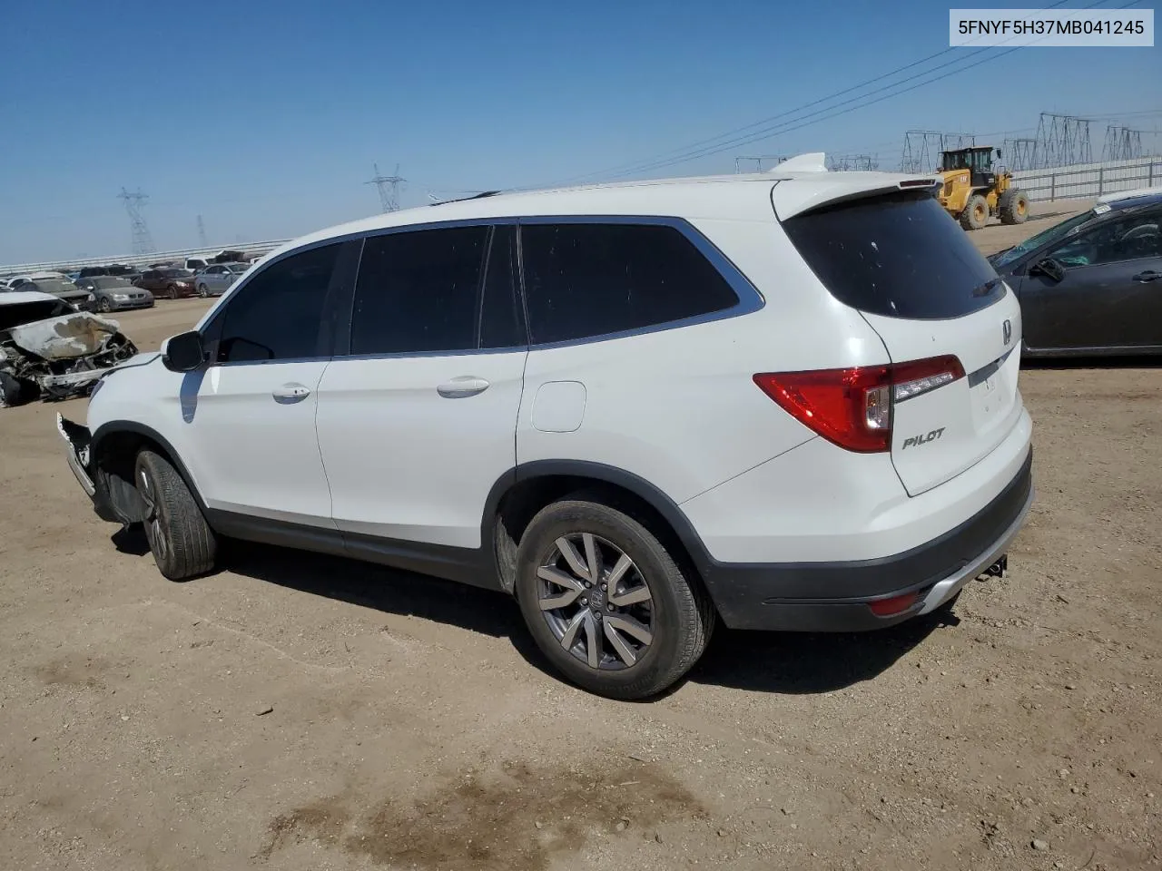 2021 Honda Pilot Ex VIN: 5FNYF5H37MB041245 Lot: 70342504