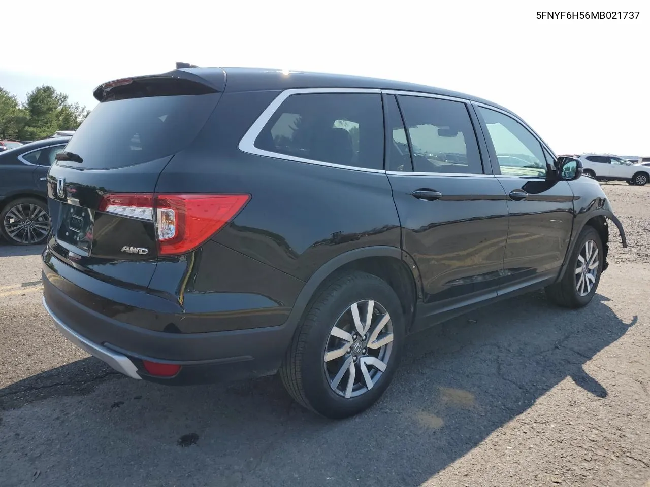 2021 Honda Pilot Exl VIN: 5FNYF6H56MB021737 Lot: 70419094