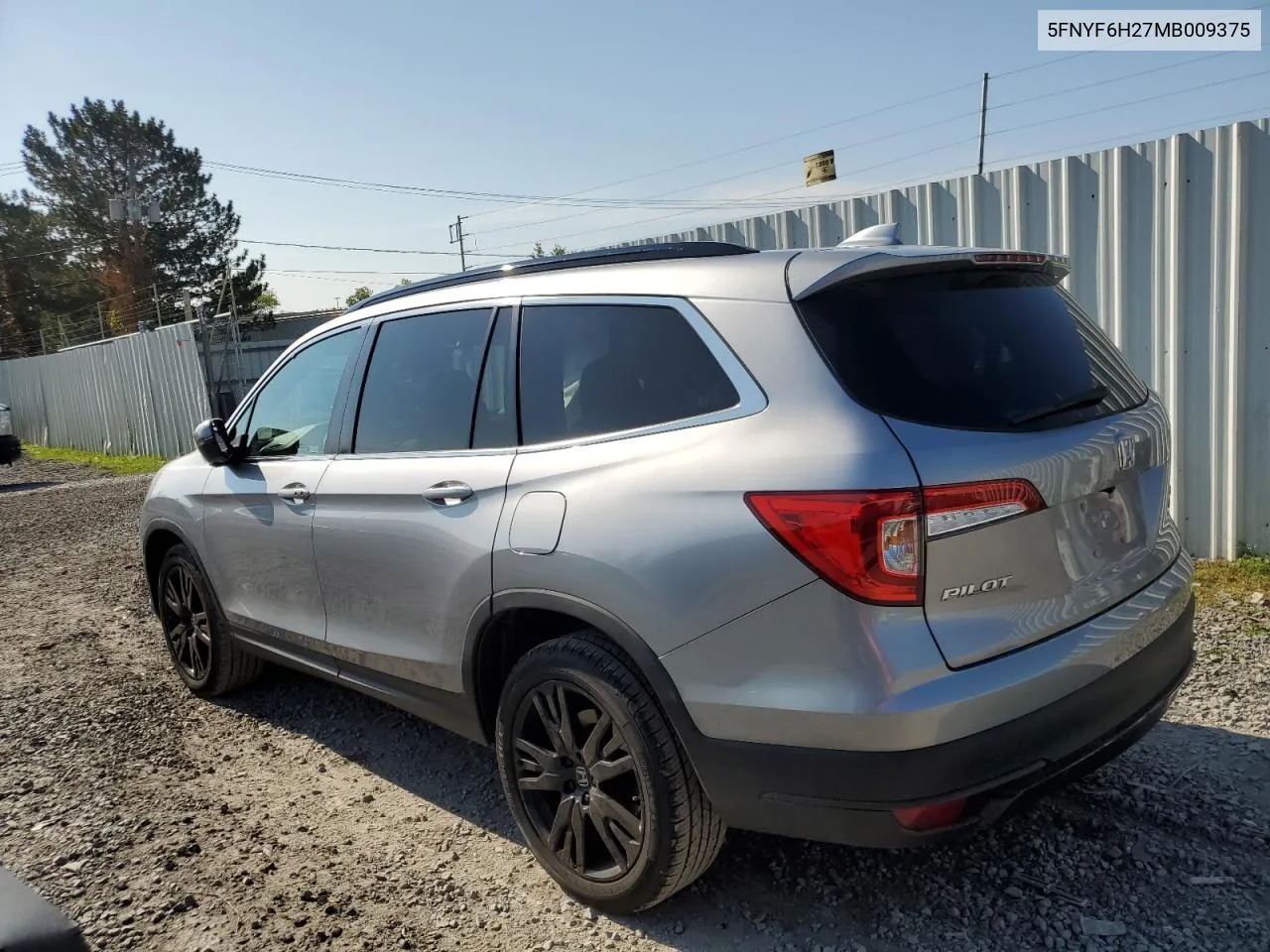 2021 Honda Pilot Se VIN: 5FNYF6H27MB009375 Lot: 70619424