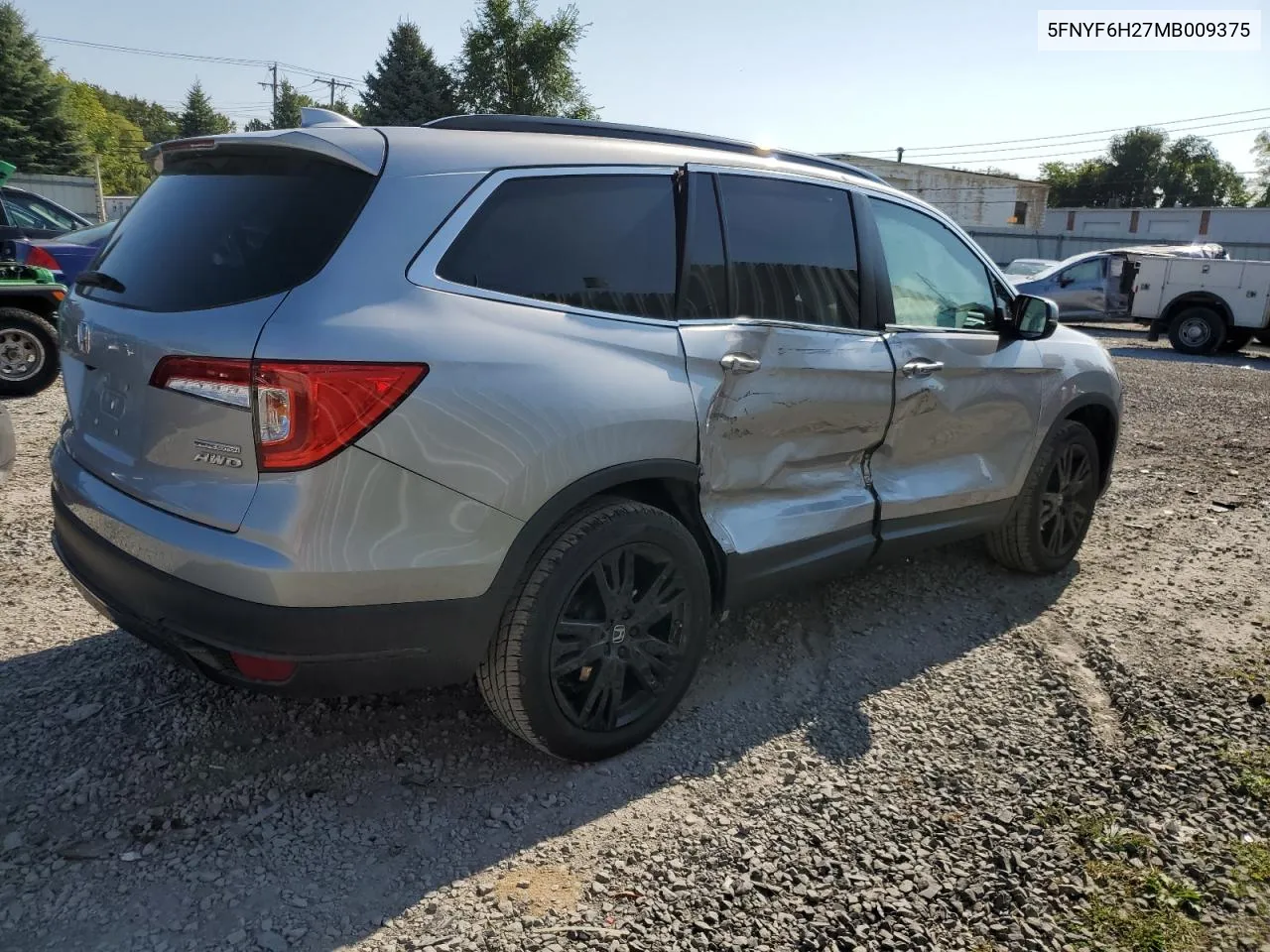 2021 Honda Pilot Se VIN: 5FNYF6H27MB009375 Lot: 70619424