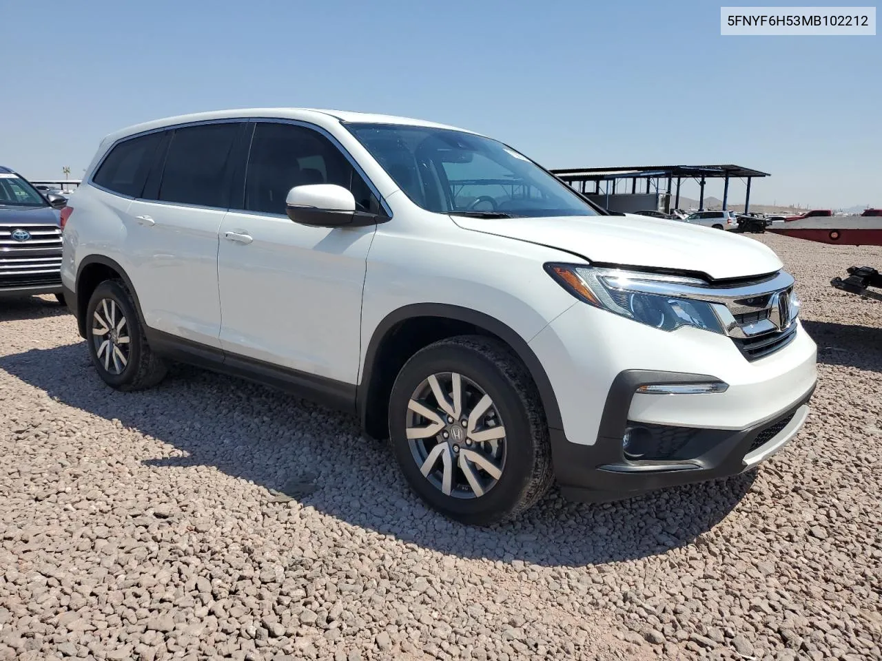 2021 Honda Pilot Exl VIN: 5FNYF6H53MB102212 Lot: 71285794