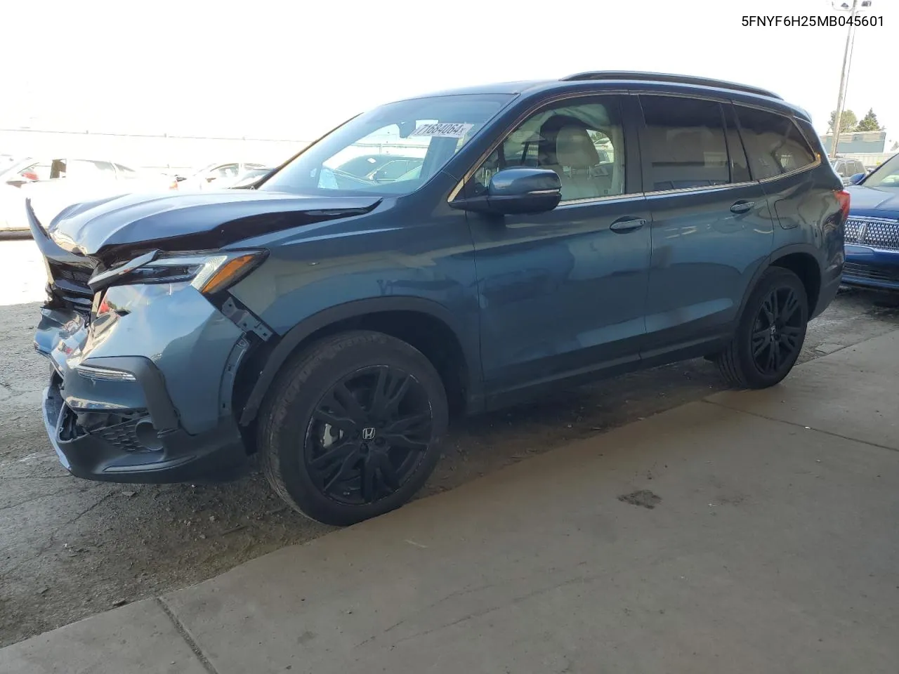 2021 Honda Pilot Se VIN: 5FNYF6H25MB045601 Lot: 71684064