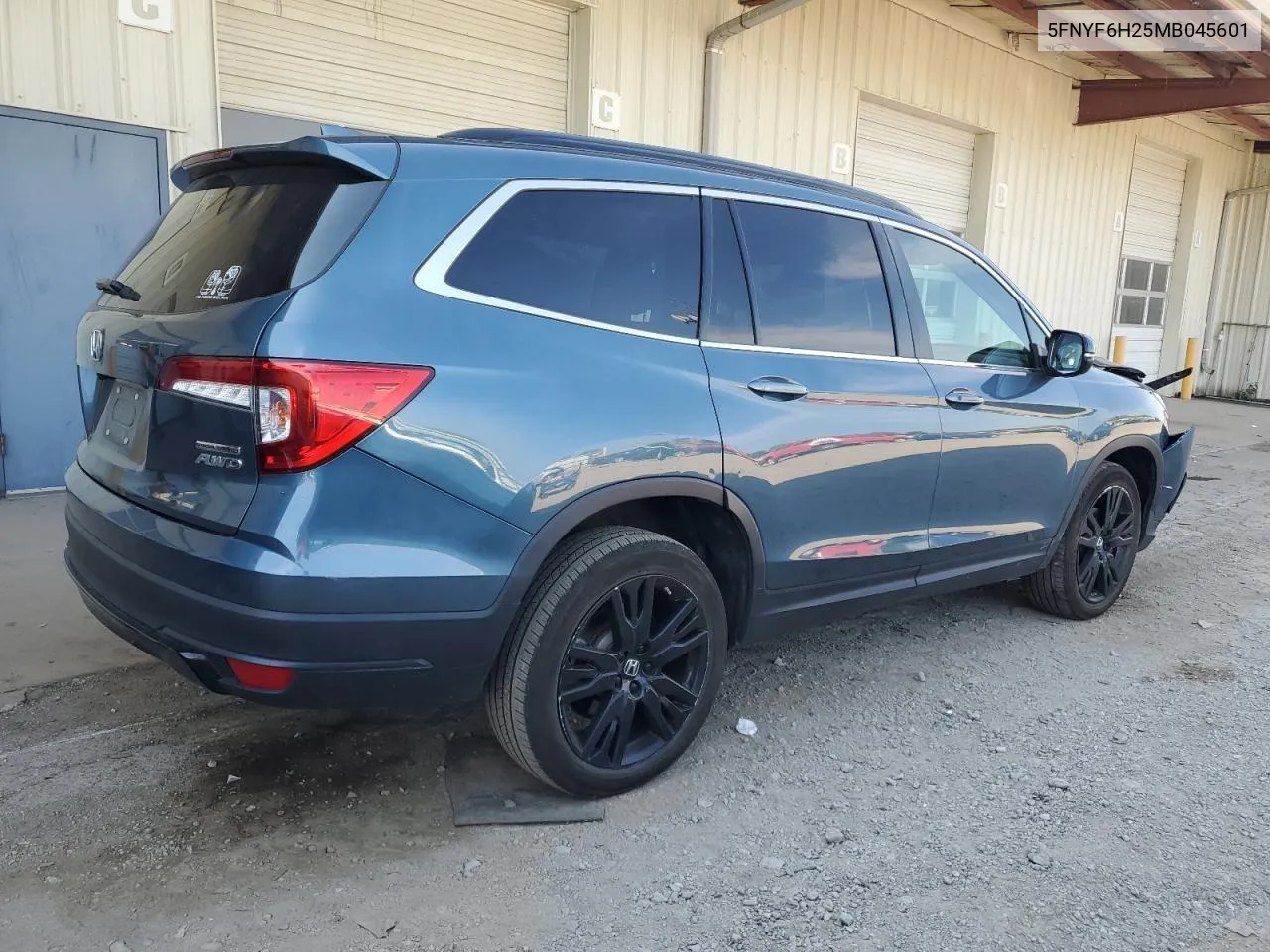 2021 Honda Pilot Se VIN: 5FNYF6H25MB045601 Lot: 71684064